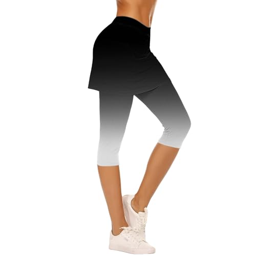 Portskort Laufskort Leggings Mit Rock Tennisröcke Hockey Rock Engen Capris Gym 3/4 Yoga Pants Mit Taschen Und Kopfhöreranschluss Tennisrock Schwarz Straffung Und Abnehmen Portskort Laufskort Leggings Mit Rock Tennisröcke Hockey Rock Engen Capris Gym 3/4 Yoga Pants Mit Taschen Und Kopfhöreranschluss Tennisrock Schwarz Straffung Und Abnehmen von Generisch