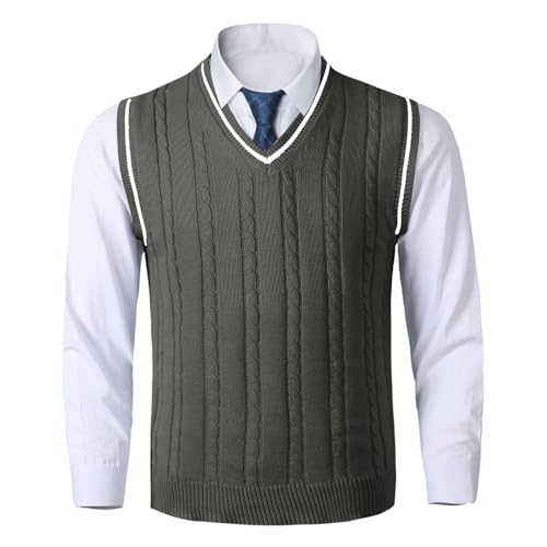 Pullunder Herren Ärmellose Elastizität Strickwesten Elegant Warm Weste Gentleman Einfarbig Trachtenweste Komfortabel Weich Mode Pullunder V Ausschnitt Vintage Classic Winterpullover Anzugweste Pullunder Herren Ärmellose Elastizität Strickwesten Elegant Warm Weste Gentleman Einfarbig Trachtenweste Komfortabel Weich Mode Pullunder V Ausschnitt Vintage Classic Winterpullover Anzugweste von Generisch