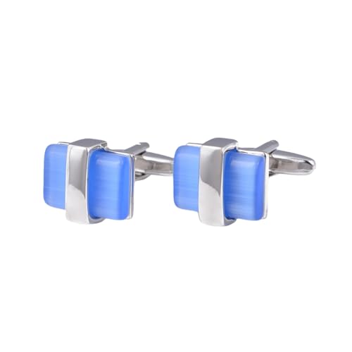 Quadratische blaue Boutique Manschettenknöpfe für Herren, Opal, Anzughemd, Manschette, Spike-A, Einheitsgröße, Metall, Kein Edelstein Quadratische blaue Boutique Manschettenknöpfe für Herren, Opal, Anzughemd, Manschette, Spike-A, Einheitsgröße, Metall, Kein Edelstein von Generisch