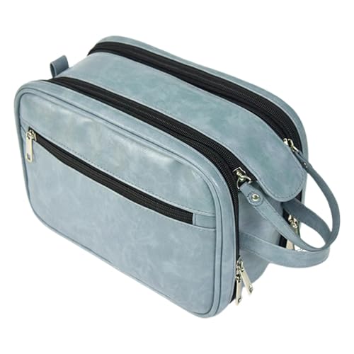 Rasierset-Tasche, Herren-Kulturbeutel - Reiseetuis PU-Rasiertasche | Wiederverwendbare Herren-Kosmetiktasche, Kulturbeutel-Organizer, große Reise-Kulturbeutel für Männer auf Reisen Rasierset-Tasche, Herren-Kulturbeutel - Reiseetuis PU-Rasiertasche | Wiederverwendbare Herren-Kosmetiktasche, Kulturbeutel-Organizer, große Reise-Kulturbeutel für Männer auf Reisen von Generisch
