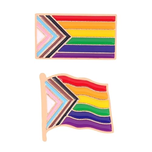 Regenbogen-Brosche für Frauen, schwule Flagge, LGBT-Anstecknadeln, Regenbogen, schwule Lesben, Schmuck, Geschenk für Mädchen, Frauen, Mitbringsel Regenbogen-Brosche für Frauen, schwule Flagge, LGBT-Anstecknadeln, Regenbogen, schwule Lesben, Schmuck, Geschenk für Mädchen, Frauen, Mitbringsel von Generisch