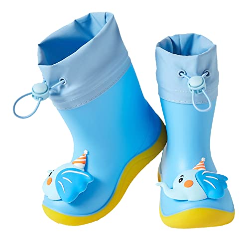 Regenschuhe Kinder - Sommerstiefeletten Mit Lochmusterr Regenstiefel Rutschfeste Gummischuhe Cartoon Niedliche Gummistiefel Schnell Trocknend Wasserstiefel Leichte Bequem Wasserschuhe-Sommerschuhe von Generisch