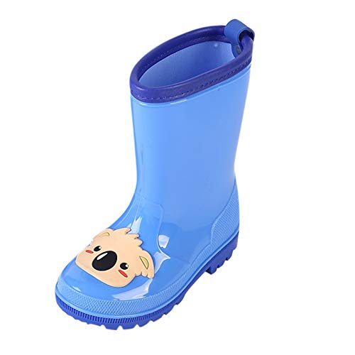 Regenstiefel Kinder Gummistiefel Jungen Rutschfeste Regenschuhe Halbschaft Regen Stiefel Rain Boot Niedlich Cartoon Boots Wasserdichte Kinderschuhe Kids Bootschuhe Stiefeletten 3-9 Jahre Kinderstiefel von Generisch