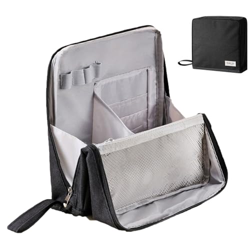 Reise-Make-up-Tasche, Stehstifttasche, Make-up-Aufbewahrungstasche für Reisen, wasserdichter Behälter mit Trennwand, Kosmetiktasche, Kulturbeutel, Organizer für Schreibwaren, Badezimmerzubehör Reise-Make-up-Tasche, Stehstifttasche, Make-up-Aufbewahrungstasche für Reisen, wasserdichter Behälter mit Trennwand, Kosmetiktasche, Kulturbeutel, Organizer für Schreibwaren, Badezimmerzubehör von Generisch