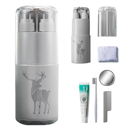 Reise-Toilettenartikel-Set, tragbares Reise-Toilettenartikel-Becher-Set - Reise-Zahnbürstenbecher-Toilettenartikelset | Auslaufsicheres und hygienisches Aufbewahrungsset für Reise-Toilettenartikel für Reise-Toilettenartikel-Set, tragbares Reise-Toilettenartikel-Becher-Set - Reise-Zahnbürstenbecher-Toilettenartikelset | Auslaufsicheres und hygienisches Aufbewahrungsset für Reise-Toilettenartikel für von Generisch