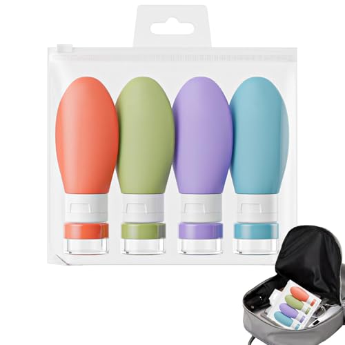 Reiseflaschen-Set, Reiseflaschen für Shampoo | Zusammendrückbare Lotion-Creme-Behälter, wiederverwendbar | Make-up-Organizer für Damen und Mädchen, auslaufsicherer Behälter für Spülung, Gesichtsreinig Reiseflaschen-Set, Reiseflaschen für Shampoo | Zusammendrückbare Lotion-Creme-Behälter, wiederverwendbar | Make-up-Organizer für Damen und Mädchen, auslaufsicherer Behälter für Spülung, Gesichtsreinig von Generisch