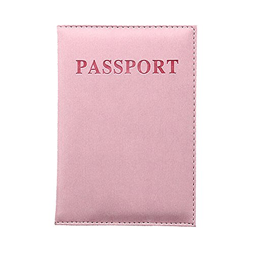 Reisepass-Schutzhülle, für Reisen, schöner Ausweis-Organizer, Tasche, über der Schultertasche, für Herren, rose, Einheitsgröße von Generisch