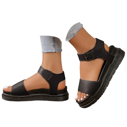 Römersandalen Damen Wandersersandalen Damen Sommerschuhe Bequeme Mokassins Riemchensandalen Outdoorsandale Sportsandalen Laufschuhe Orthopädische Schuhe Keilsandalen Dick Besohlt Leichte Casual Römersandalen Damen Wandersersandalen Damen Sommerschuhe Bequeme Mokassins Riemchensandalen Outdoorsandale Sportsandalen Laufschuhe Orthopädische Schuhe Keilsandalen Dick Besohlt Leichte Casual von Generisch
