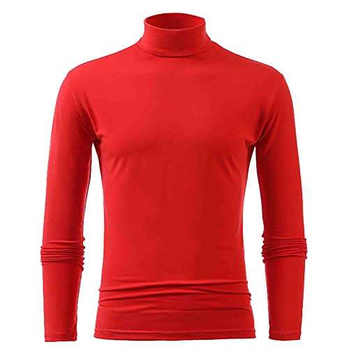 Rollkragenpullover Herren Baumwolle Rollkragenshirt Regular Fit Langarm Langarmshirts Rollkragen Sweatshirt Unterzieh Elastisch Einfarbig Longsleeve Pullover Rollkragenpullover Herren Baumwolle Rollkragenshirt Regular Fit Langarm Langarmshirts Rollkragen Sweatshirt Unterzieh Elastisch Einfarbig Longsleeve Pullover von Generisch