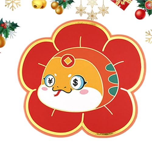 Rote Umschläge zum Chinesischen Neujahr,Roter Umschlag | Glücksgeldbeutel mit Cartoon-Schlangenmuster | Kreative Neujahrs-Geldtasche, Glücksgeldumschläge mit mehreren Kartenfächern für die Überbringun Rote Umschläge zum Chinesischen Neujahr,Roter Umschlag | Glücksgeldbeutel mit Cartoon-Schlangenmuster | Kreative Neujahrs-Geldtasche, Glücksgeldumschläge mit mehreren Kartenfächern für die Überbringun von Generisch