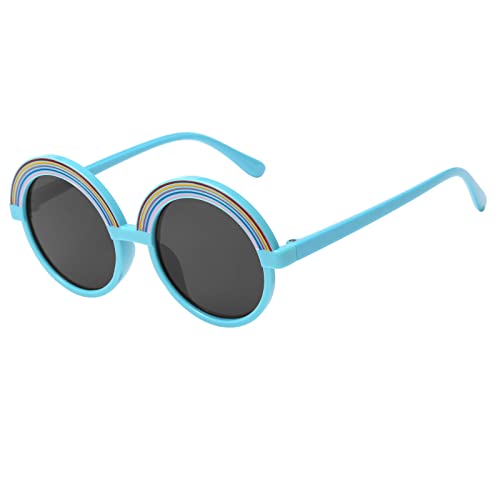 Runde große Damen-Sonnenbrille, exquisite athletische Kinder-Sonnenbrille für Mädchen und Jungen, Outdoor-Fotografie, Party-Dekoration, niedlich, High-End, klassisch, große Sonnenbrille, Vintage-Stil, von Generisch