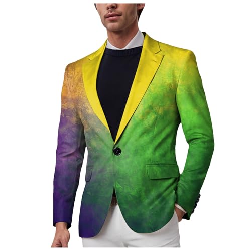Sakko Herren Slim Fit Karneval Freizeit Sakko Männer Anzugjacke Casual Anzugjacke für Männer Smokingjacke Samt Anzugjacke Performance Party Anzugjacke für Hochzeit Sportlich Anzugjacke (Yellow, XXXL) Sakko Herren Slim Fit Karneval Freizeit Sakko Männer Anzugjacke Casual Anzugjacke für Männer Smokingjacke Samt Anzugjacke Performance Party Anzugjacke für Hochzeit Sportlich Anzugjacke (Yellow, XXXL) von Generisch