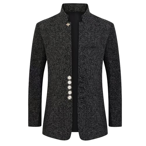 Sakko Herren Sportlich Slim Fit Anzüge Sakkos mit Stehkragen Elegante Jacke Winter Blazer Langarm Anzugjacke Einfarbig Herrenanzug Jacke Freizeit Button Business Jacke Kurzmantel Mode Jackett Sakko Herren Sportlich Slim Fit Anzüge Sakkos mit Stehkragen Elegante Jacke Winter Blazer Langarm Anzugjacke Einfarbig Herrenanzug Jacke Freizeit Button Business Jacke Kurzmantel Mode Jackett von Generisch