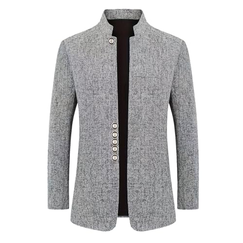 Sakko Herren Sportlich Slim Fit Anzüge Sakkos mit Stehkragen Elegante Jacke Winter Blazer Langarm Anzugjacke Einfarbig Herrenanzug Jacke Freizeit Button Business Jacke Kurzmantel Mode Jackett Sakko Herren Sportlich Slim Fit Anzüge Sakkos mit Stehkragen Elegante Jacke Winter Blazer Langarm Anzugjacke Einfarbig Herrenanzug Jacke Freizeit Button Business Jacke Kurzmantel Mode Jackett von Generisch
