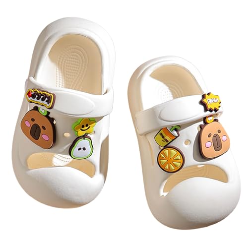 Sandale Mädchensandalen für Kinder, bequem, leicht, lässig, Outdoor-Strandsandalen mit verstellbaren Riemen weicher Sohle im Capybara-Design für Mädchen im von 4 bis 11 (White, 28.5 Little Child) Sandale Mädchensandalen für Kinder, bequem, leicht, lässig, Outdoor-Strandsandalen mit verstellbaren Riemen weicher Sohle im Capybara-Design für Mädchen im von 4 bis 11 (White, 28.5 Little Child) von Generisch