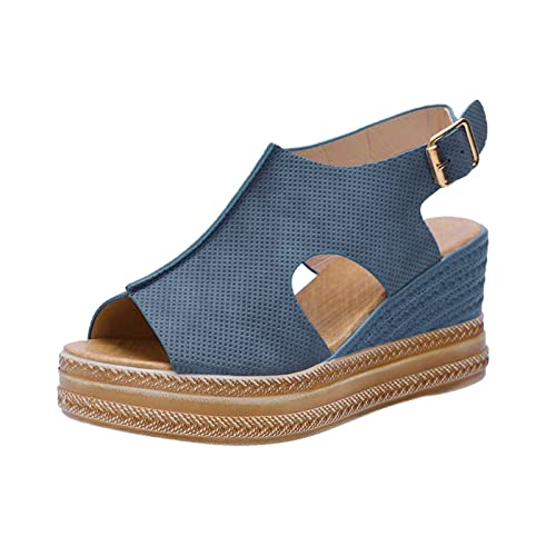 Sandalen Damen Hausschuhe Wedge Peep Toe High Heel Plattform Pantoletten LäSsige Coole Sommer Schuhe Elegant Hausschuhe Wedges Breite FüßE Sandalen Sommer OrthopäDische Schlappen Sandalen Damen Hausschuhe Wedge Peep Toe High Heel Plattform Pantoletten LäSsige Coole Sommer Schuhe Elegant Hausschuhe Wedges Breite FüßE Sandalen Sommer OrthopäDische Schlappen von Generisch