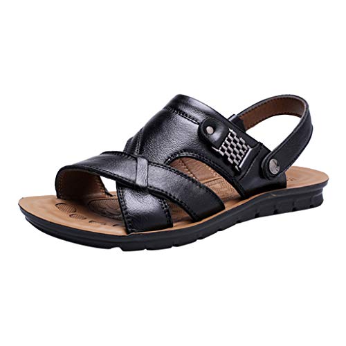 Sandalen Herren Leder Pu 48, Breeze Schuhe Lässig Wanderschuhe Pantoletten Leder Sommer Clogs Strand Badesandalen, Strandschuhe Elegant Offene Zehen Leicht Outdoorsandalen Sandalen Herren Leder Pu 48, Breeze Schuhe Lässig Wanderschuhe Pantoletten Leder Sommer Clogs Strand Badesandalen, Strandschuhe Elegant Offene Zehen Leicht Outdoorsandalen von Generisch