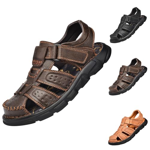 Sandalen Herren Sommer Strand, Trekkingschuhe Herren Sandalen Slingback-Schuhe Breite Füße Sommerschuhe Flat Shoes rutschfest Bequem Outdoorsandale Walkingschuhe Runde Zehe Wanderschuhe Sandalen Herren Sommer Strand, Trekkingschuhe Herren Sandalen Slingback-Schuhe Breite Füße Sommerschuhe Flat Shoes rutschfest Bequem Outdoorsandale Walkingschuhe Runde Zehe Wanderschuhe von Generisch