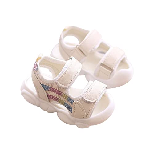 Sandalen Mädchen Kinder Festliche Glitzer Sandale Elegant Barfuß Sommer Schuhe Weichen Boden Flache mit Klettverschluss Gepaart Prinzessin Kleid für Drinnen und Draußen Sandalen Mädchen Kinder Festliche Glitzer Sandale Elegant Barfuß Sommer Schuhe Weichen Boden Flache mit Klettverschluss Gepaart Prinzessin Kleid für Drinnen und Draußen von Generisch