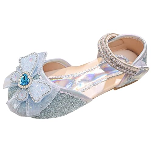 Sandalen Mädchen Sommer Prinzessin Schuhe Trekkingsandalen Kinder Flache Sandaletten Anti-Rutsch Klettverschluss Sommerschuhe Zehenschutz Bogen Damenschuhe Pantoletten Stitch Sandalen Römersandalen von Generisch