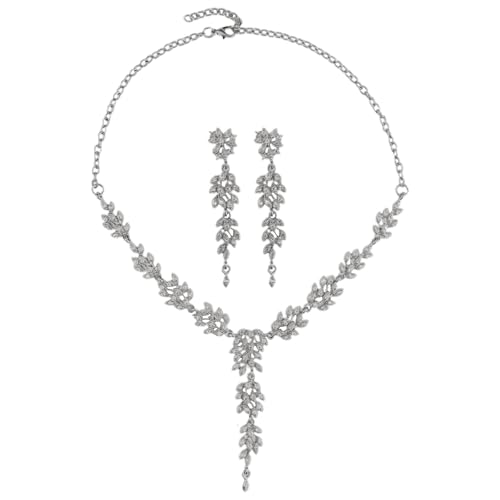 Schmuckkoffer, Zirkonia, Schmuck-Set für Damen, Kronleuchter, Halskette, baumelnde Ohrringe, Hochzeits-Brautschmuck für Braut, Brautjungfer, Brautschmuck-Set für Hochzeit, Rose, Schwarz, Einheitsgröße Schmuckkoffer, Zirkonia, Schmuck-Set für Damen, Kronleuchter, Halskette, baumelnde Ohrringe, Hochzeits-Brautschmuck für Braut, Brautjungfer, Brautschmuck-Set für Hochzeit, Rose, Schwarz, Einheitsgröße von Generisch