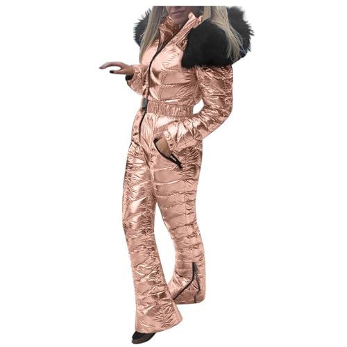 Schneeanzug Damen Wasserdicht Skianzug Damen Einteiler Glitzer Kapuzenjacke Winddichter Winter-Overall Große Größen Slim Fit Jumpsuit Verdickte Isolierte Softshell-Mantel Skianzüge Steppjacke Schneeanzug Damen Wasserdicht Skianzug Damen Einteiler Glitzer Kapuzenjacke Winddichter Winter-Overall Große Größen Slim Fit Jumpsuit Verdickte Isolierte Softshell-Mantel Skianzüge Steppjacke von Generisch