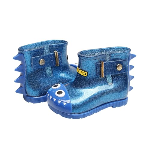 Schuhe Gummisohle Kinder Kinder Kleinkind Kinder Baby Dinosaurier Regen Stiefel Booties Freizeitschuhe Schuhe Junge 34 (Blue, 22 Infant) von Generisch