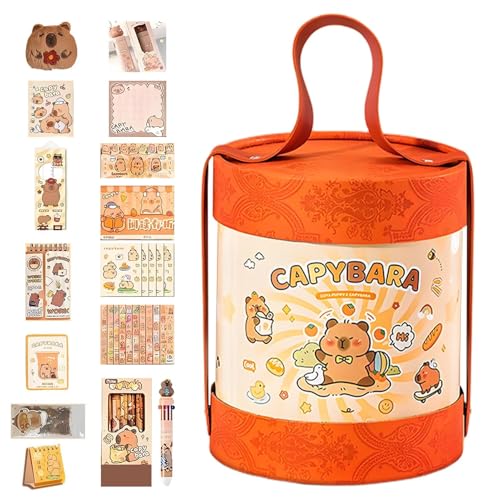 Schulbedarf-Set, Schreibtischkalender – inklusive Aufklebern, Stift-Notizblock, Capybara-Anhänger, Plüschtier, Schulstudentenbedarf-Set, Einzelnes Attribut, Refer to description, Uni Schulbedarf-Set, Schreibtischkalender – inklusive Aufklebern, Stift-Notizblock, Capybara-Anhänger, Plüschtier, Schulstudentenbedarf-Set, Einzelnes Attribut, Refer to description, Uni von Generisch