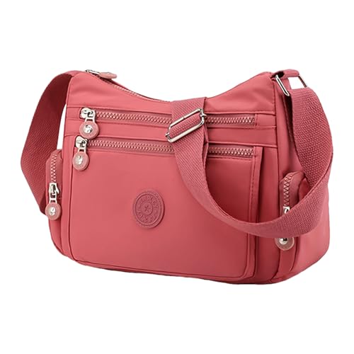 Schultertasche Für Damen | Damen Nylon Schultertasche Mit Verstellbarem Reißverschluss - Reißverschluss-Organizer Handtasche Modisch Für Geschäftsreisen Und Schule Schultertasche Für Damen | Damen Nylon Schultertasche Mit Verstellbarem Reißverschluss - Reißverschluss-Organizer Handtasche Modisch Für Geschäftsreisen Und Schule von Generisch