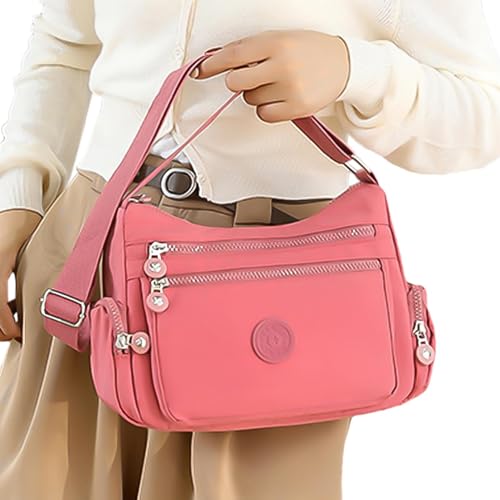 Shopping Schultertasche | Nylon Messengerbag Für Damen | Reißverschluss-Organizer Handtasche Modisch Für Geschäftsreisen Und Schule Shopping Schultertasche | Nylon Messengerbag Für Damen | Reißverschluss-Organizer Handtasche Modisch Für Geschäftsreisen Und Schule von Generisch