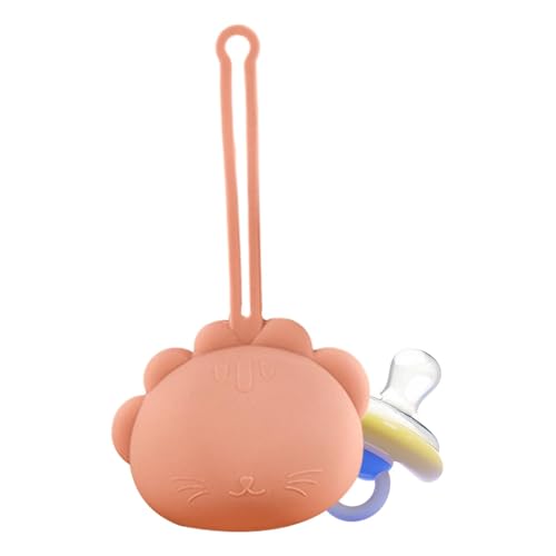 Silikon-Schnullerhalter-Etui, tragbare Schnuller-Organizer-Box - Nippelhalter aus Silikon in Tierform - Schnuller-Organizer-Behälter, tragbare Schnuller-Organizer-Tasche für tägliche Ausflüge, lange R Silikon-Schnullerhalter-Etui, tragbare Schnuller-Organizer-Box - Nippelhalter aus Silikon in Tierform - Schnuller-Organizer-Behälter, tragbare Schnuller-Organizer-Tasche für tägliche Ausflüge, lange R von Generisch