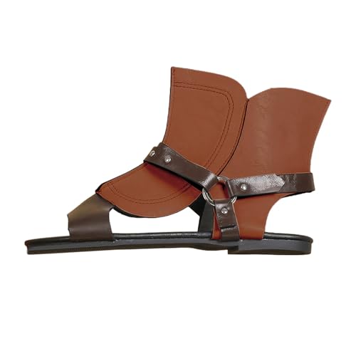 Sliders Stiefeletten und Stiefeletten, flach, synthetisch, PU-Stiefeletten und Stiefeletten, orthopädische Schuhe für Damen, Sandalen, Größe 39, braun, 40.5 EU Sliders Stiefeletten und Stiefeletten, flach, synthetisch, PU-Stiefeletten und Stiefeletten, orthopädische Schuhe für Damen, Sandalen, Größe 39, braun, 40.5 EU von Generisch