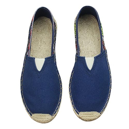 Slip-On-Sneaker, leicht, atmungsaktiv, weiche Sohlen, faule Schuhe, Leinen, Außenhandel, bequem, Fischer, Loafer, vielseitig einsetzbar, blau, 38 2/3 EU Slip-On-Sneaker, leicht, atmungsaktiv, weiche Sohlen, faule Schuhe, Leinen, Außenhandel, bequem, Fischer, Loafer, vielseitig einsetzbar, blau, 38 2/3 EU von Generisch