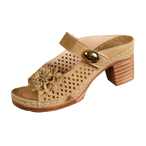 Slipper-Stiefel, Größe 37, offener Zehenbereich, Sommer, Keilabsatz, quadratischer Zehenbereich, breiter Absatz, Pantoletten, bequem, Keilabsatz, orthopädische Hausschuhe, leicht, atmungsaktiv, dick Slipper-Stiefel, Größe 37, offener Zehenbereich, Sommer, Keilabsatz, quadratischer Zehenbereich, breiter Absatz, Pantoletten, bequem, Keilabsatz, orthopädische Hausschuhe, leicht, atmungsaktiv, dick von Generisch