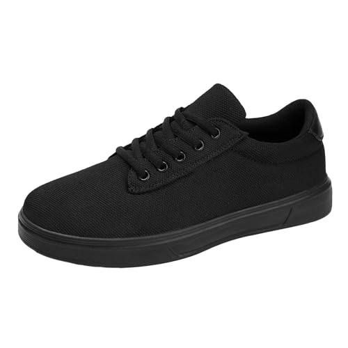 Sneaker Herren Schwarz Stoffschuhe Low Cut Sportschuhe Skateboard Schuhe Dicker Sohle Freizeitschuhe Flache Sommerschuhe Funky Street Wanderschuhe Gym Fitnessschuhe Einfache Weit Zehenschuhe Sneaker Herren Schwarz Stoffschuhe Low Cut Sportschuhe Skateboard Schuhe Dicker Sohle Freizeitschuhe Flache Sommerschuhe Funky Street Wanderschuhe Gym Fitnessschuhe Einfache Weit Zehenschuhe von Generisch