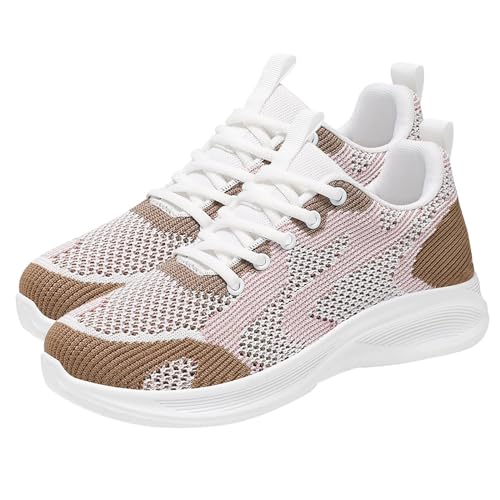 Sneakers aus Netzstoff für Damen – Schnürsenkel, Sneaker, weich, bequem, Wanderschuhe für Damen, mit Luftpolster, leicht, atmungsaktiv, Joggingschuhe für Damen, Outdoor-Workout-Trainingsschuhe für von Generisch