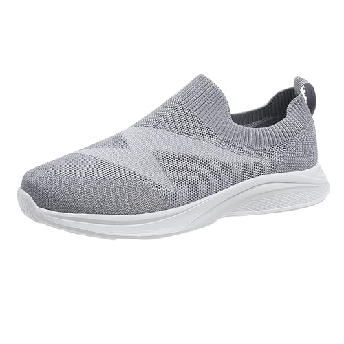 Sommer-Turnschuhe für Damen, weite Passform, Slip-On-Mesh-Sneaker für Damen, weiche, bequeme Joggingschuhe für Damen, für Sommer, Strand, Wandern, Wandern, Outdoor, leicht, atmungsaktiv, Wanderschuhe von Generisch