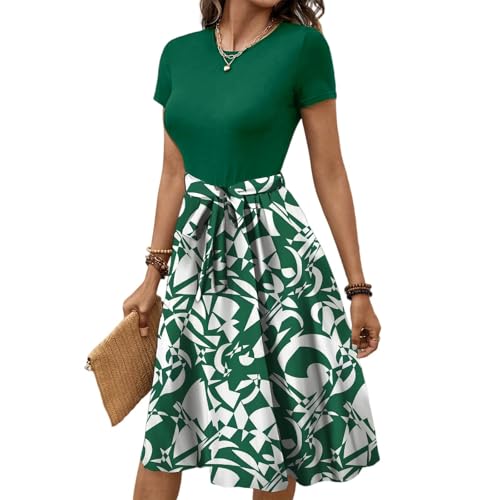 Sommerkleid Damen Elegant A Linien Midi Vintage Kleid mit Blumenmuster Shirtkleid Kleider Hochzeit Abendkleid Sommer Strandtunika Blusenkleid Boho Bodycon Tanzkleider Spaghettiträger Sexy Sommerkleid Damen Elegant A Linien Midi Vintage Kleid mit Blumenmuster Shirtkleid Kleider Hochzeit Abendkleid Sommer Strandtunika Blusenkleid Boho Bodycon Tanzkleider Spaghettiträger Sexy von Generisch