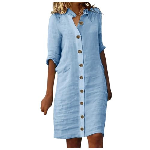 Sommerkleid Damen Leichte Sommerkleider Festliche Kleider Für Kleid Knielang a Linie Sexy Festlich Beach Dress Kurz Elegant Boho Langes Sommer Grün Große Größen Shirtkleider Sommerkleid Damen Leichte Sommerkleider Festliche Kleider Für Kleid Knielang a Linie Sexy Festlich Beach Dress Kurz Elegant Boho Langes Sommer Grün Große Größen Shirtkleider von Generisch