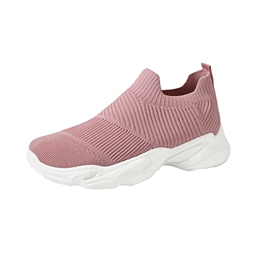 Sommerschuhe für Damen, Freizeitschuhe, atmungsaktiv, Studenten, vielseitige Sportschuhe, Laufschuhe, Shies für Damen, rose, 39 EU von Generisch