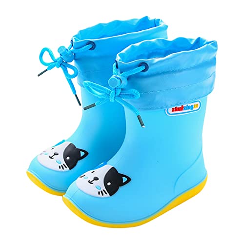 Sommerstiefeletten Mit Lochmuster - Baby Schuhe Ab 1 Jahr Wasserfest Gummistiefel Cartoon Niedliche Regenstiefel Rutschfeste Regenschuhe Atmungsaktive Wanderschuhe Bequem Wasserstiefel-Kinderschuhe von Generisch