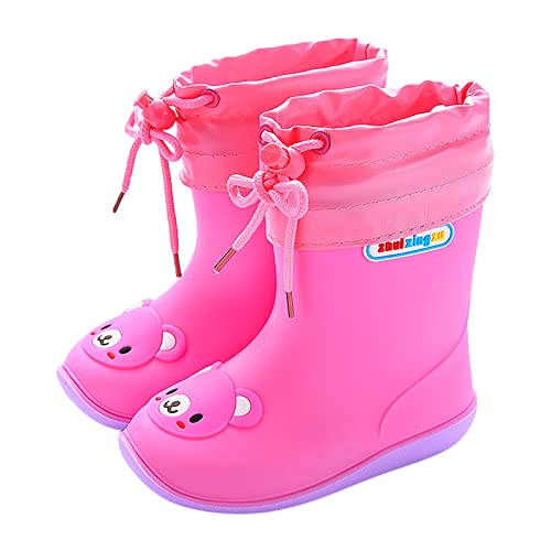 Sommerstiefeletten Mit Lochmuster - Baby Schuhe Ab 1 Jahr Wasserfest Gummistiefel Cartoon Niedliche Regenstiefel Rutschfeste Regenschuhe Atmungsaktive Wanderschuhe Bequem Wasserstiefel-Kinderschuhe von Generisch