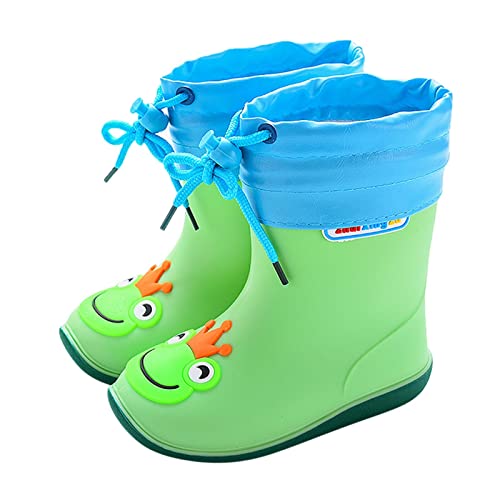 Sommerstiefeletten Mit Lochmuster - Baby Schuhe Ab 1 Jahr Wasserfest Gummistiefel Cartoon Niedliche Regenstiefel Rutschfeste Regenschuhe Atmungsaktive Wanderschuhe Bequem Wasserstiefel-Kinderschuhe von Generisch