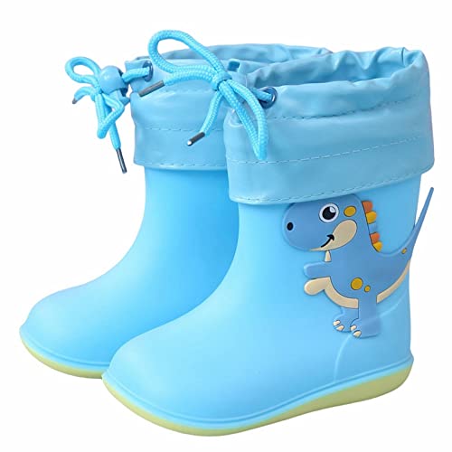 Sommerstiefeletten Mit Lochmusterr - Regenschuhe Kinder Gummischuhe Cartoon Sommerstiefel Wasserfest Regenstiefel Rutschfeste Wasserstiefel Slip On Lauflernschuhe Bequem Wasserschuhe-Sommerschuhe von Generisch