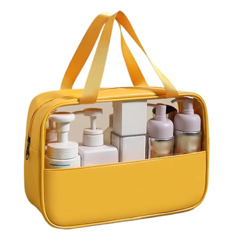 Splicing Toilettenartikel-Organizer, auslaufsichere Toilettenartikel-Behälter, wiederverwendbares Reisezubehör für Damen und Herren, leichter Aufbewahrungs-Organizer für Shampoo, gelb, Refer to Splicing Toilettenartikel-Organizer, auslaufsichere Toilettenartikel-Behälter, wiederverwendbares Reisezubehör für Damen und Herren, leichter Aufbewahrungs-Organizer für Shampoo, gelb, Refer to von Generisch