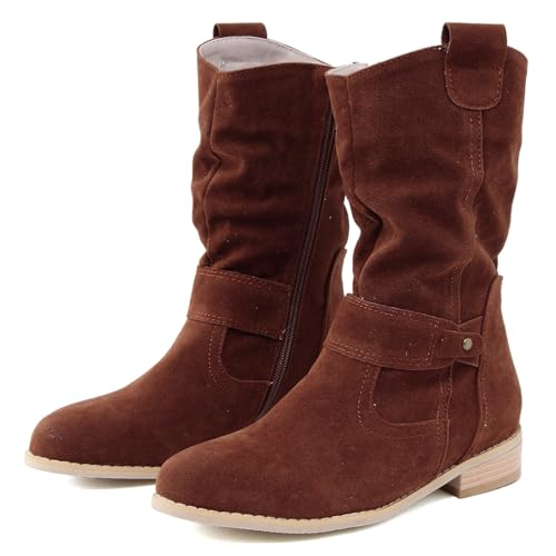 Stiefeletten Damen, Klassisch Winterschuhe Warm Wildleder Halbstiefel Spitz Schlupfschuhe Niederung Stiefel Mit Schnalle Kurzstiefel Übergangsstiefel Halbhohe Ankle Boots Halbhoch Winterstiefel 36 Stiefeletten Damen, Klassisch Winterschuhe Warm Wildleder Halbstiefel Spitz Schlupfschuhe Niederung Stiefel Mit Schnalle Kurzstiefel Übergangsstiefel Halbhohe Ankle Boots Halbhoch Winterstiefel 36 von Generisch