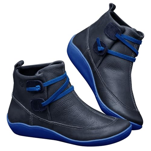 Stiefeletten Damen Kurz Sport KnöChelschuhe - Flache Rutschfeste Lederschuhe Freizeitschuhe Vintage Kurzstiefel - Leicht Bequeme Atmungsaktiv Business Schuhe Walkingschuhe Einfarbig Lederstiefel Stiefeletten Damen Kurz Sport KnöChelschuhe - Flache Rutschfeste Lederschuhe Freizeitschuhe Vintage Kurzstiefel - Leicht Bequeme Atmungsaktiv Business Schuhe Walkingschuhe Einfarbig Lederstiefel von Generisch