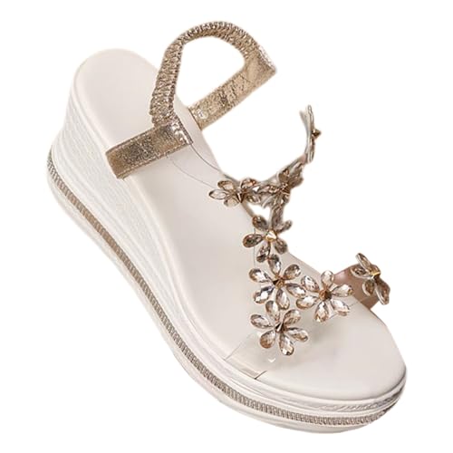 Stiletto-High Heels für Damen, Sommer, Fee, Wind, Sommer, weiche Unterseite, hoher Absatz, dicke Unterseite, Sommerabsätze, weiß, 40 EU Stiletto-High Heels für Damen, Sommer, Fee, Wind, Sommer, weiche Unterseite, hoher Absatz, dicke Unterseite, Sommerabsätze, weiß, 40 EU von Generisch