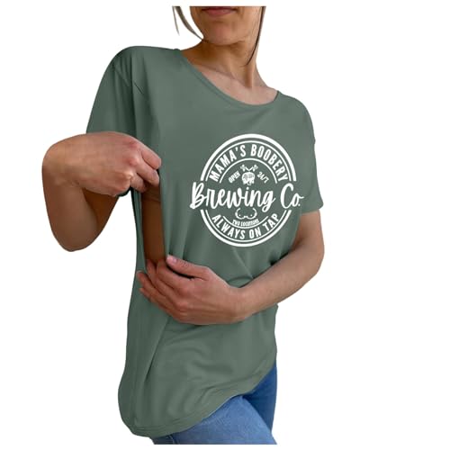 Still Tshirt Armeegrün Mit Reißverschluss Umstandsmode Oberteil Mama Druck Nursing Shirt Breastfeeding Postpartale Clothes Stillen Schwangerschaftskleidung Sommer Umstandsshirt Mit Brusttasche Still Tshirt Armeegrün Mit Reißverschluss Umstandsmode Oberteil Mama Druck Nursing Shirt Breastfeeding Postpartale Clothes Stillen Schwangerschaftskleidung Sommer Umstandsshirt Mit Brusttasche von Generisch