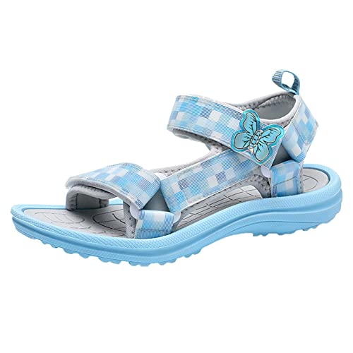 Strandschuhe Kinder Sommer Prinzessin Schuhe Dicke Sohle Sommerschuhe Open Toe Bogen Sandalen Kinder Sandaletten Anti-Rutsch Bindegürtel Trekkingsandalen Elegant Gladiator Sandalen Pantoletten von Generisch